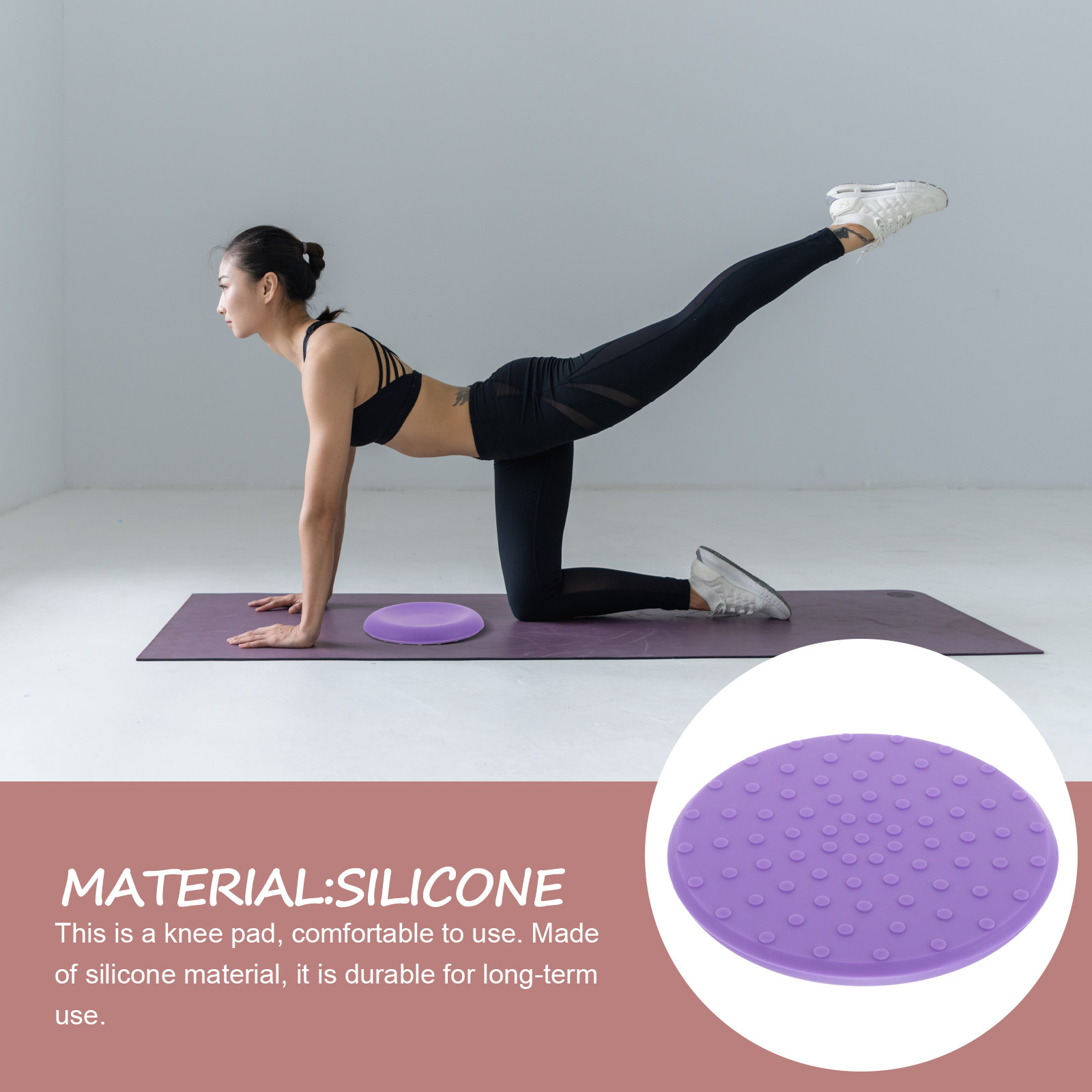Pilates Yoga Joint - Tapete de Yoga Redondo Elegante para