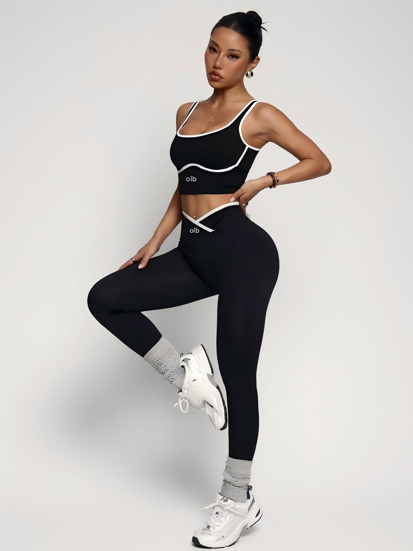 Yoga Strap Cotton - Conjunto de roupa fitness de 2