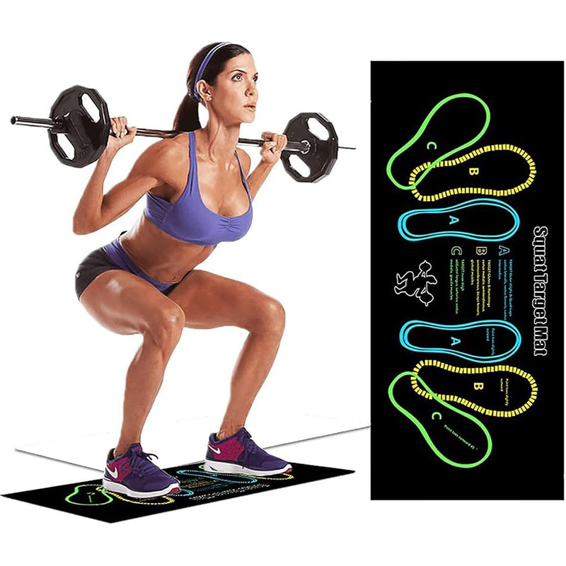 Pilates Yoga Mat Workout - Tapete multifuncional para treinamento de agachamento