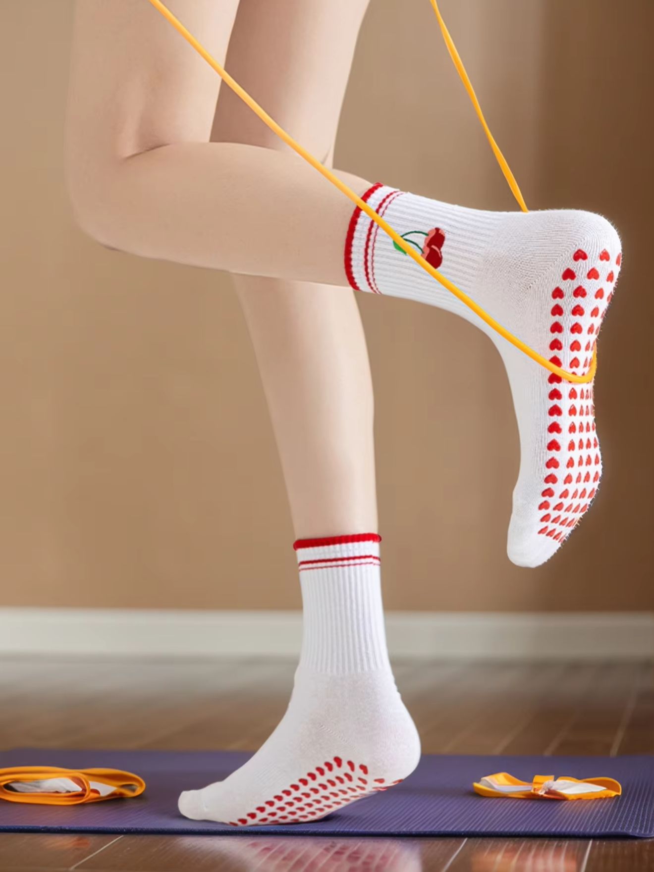 Pilates & Yoga With Harna - 1 Par de Meias de Yoga