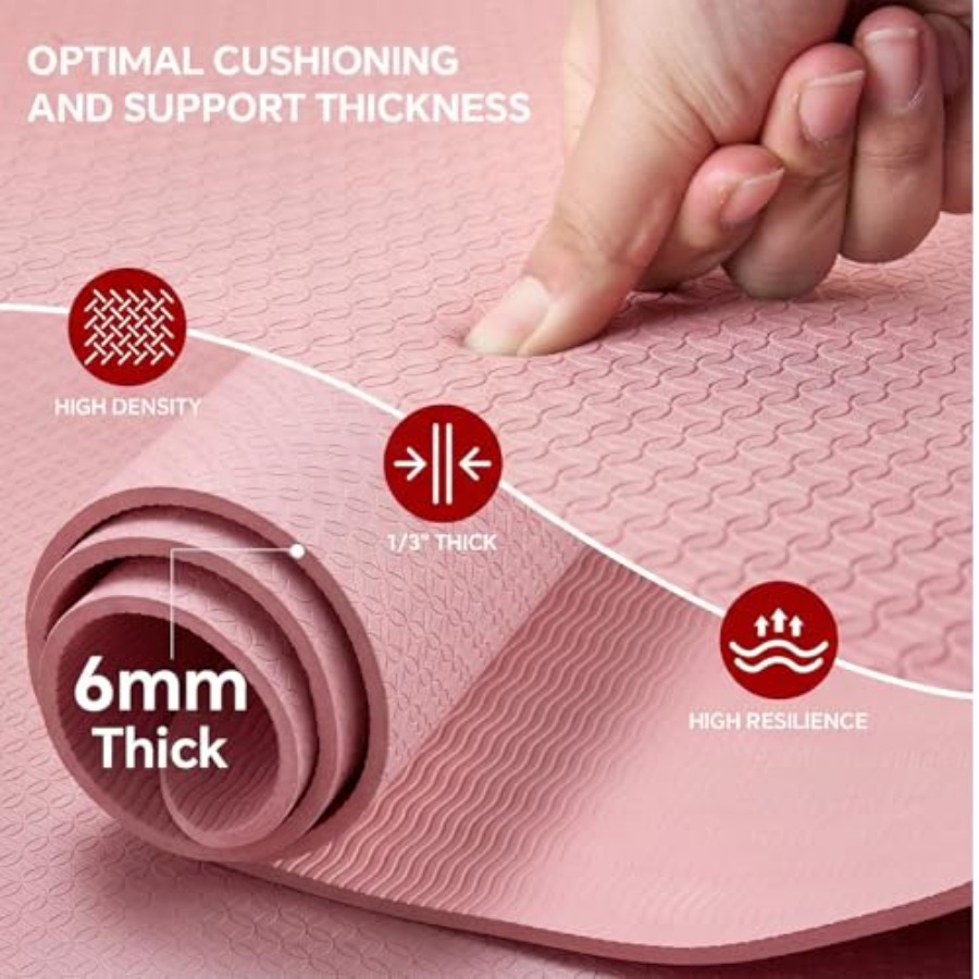 Tapete de Yoga Extra Grande pa - Pilates Yoga Mat Workout avaliação e preço