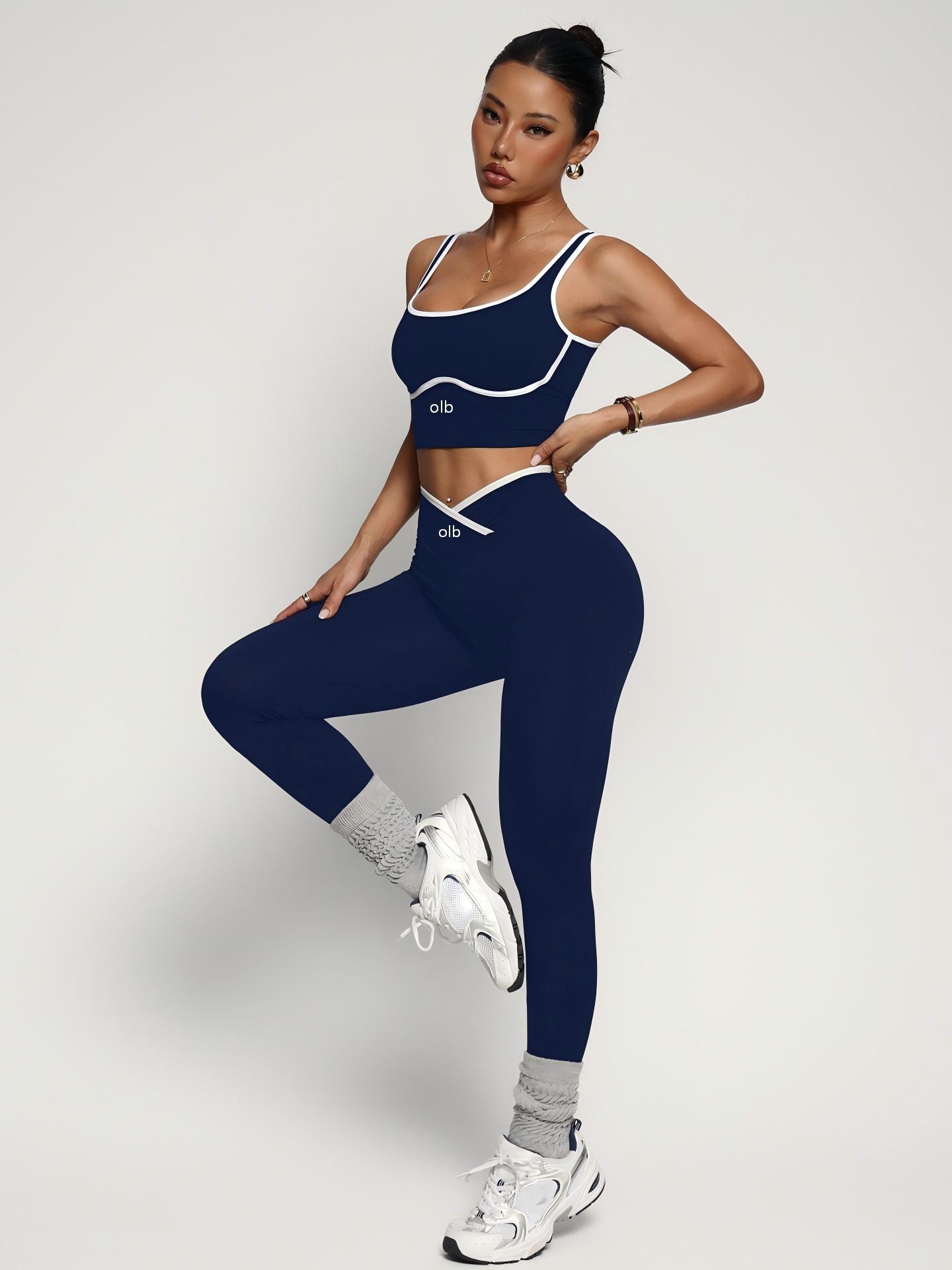 Conjunto de roupa fitness de 2 - Yoga Strap Cotton avaliação e preço