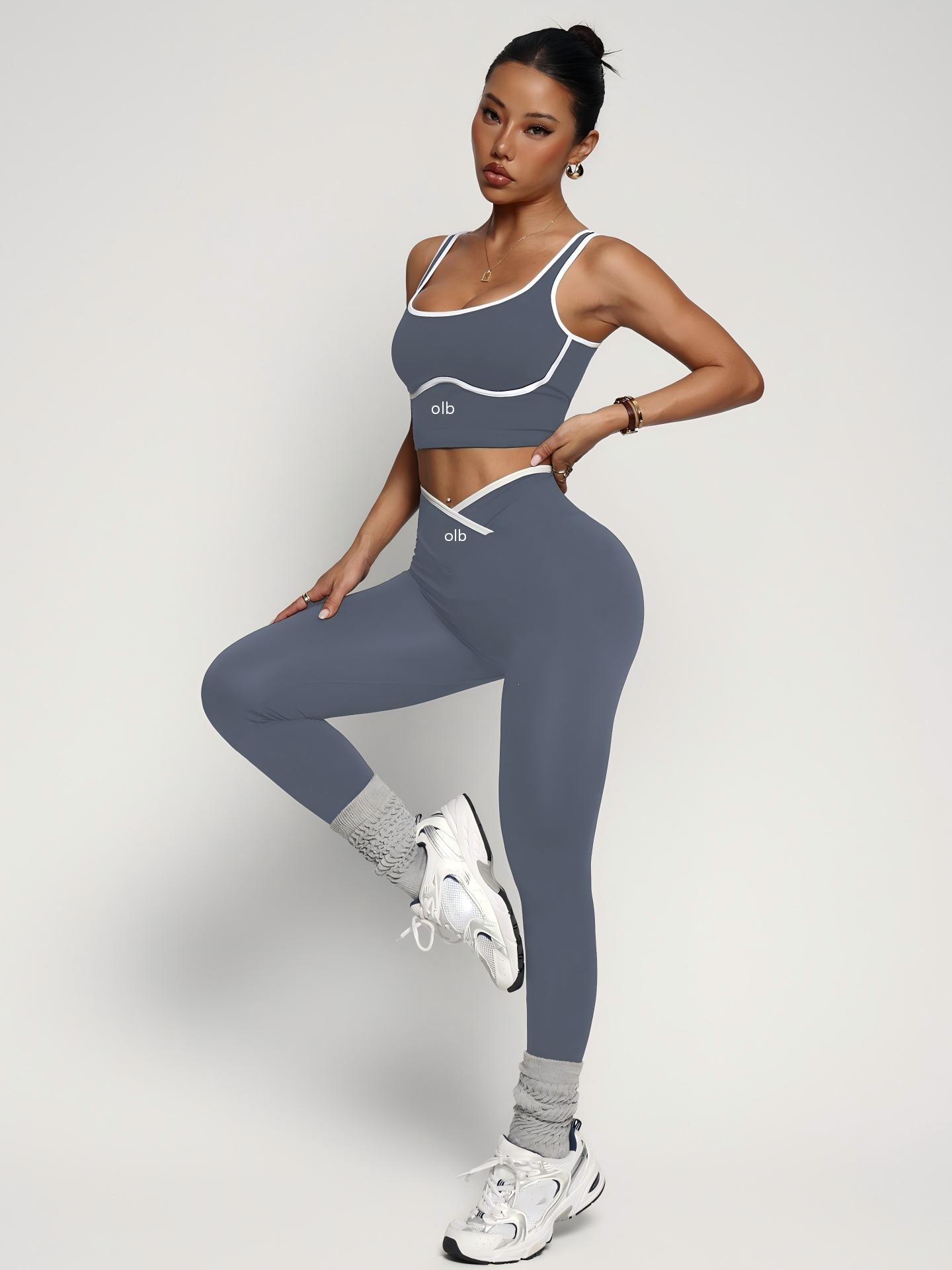 Conjunto de roupa fitness de 2 - Yoga Strap Cotton avaliação e preço