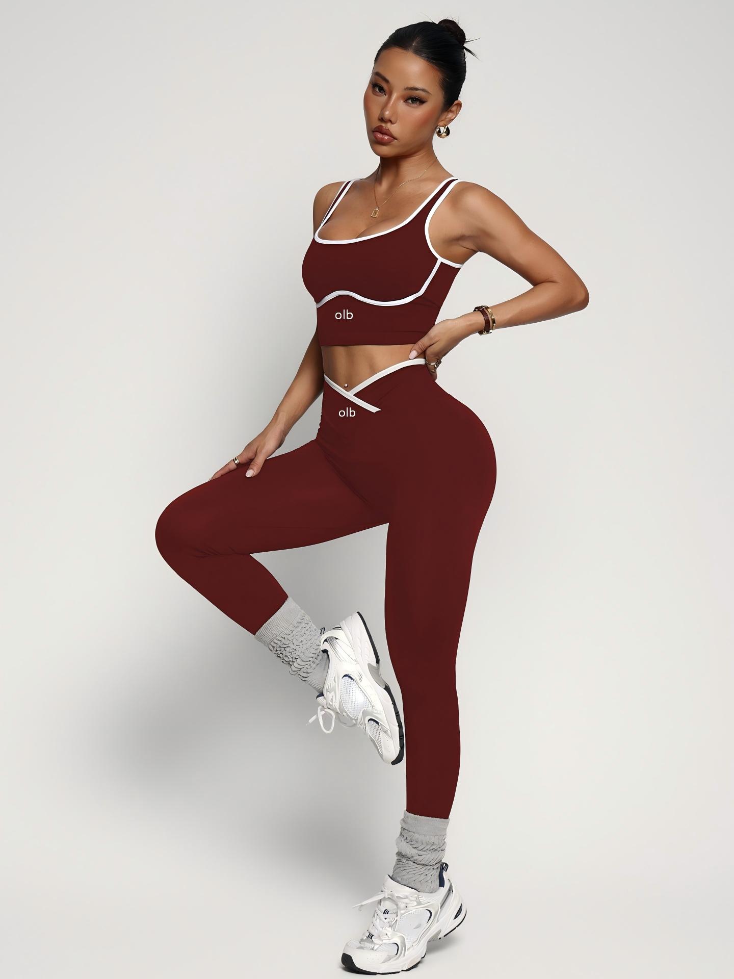 Conjunto de roupa fitness de 2 - Yoga Strap Cotton avaliação e preço
