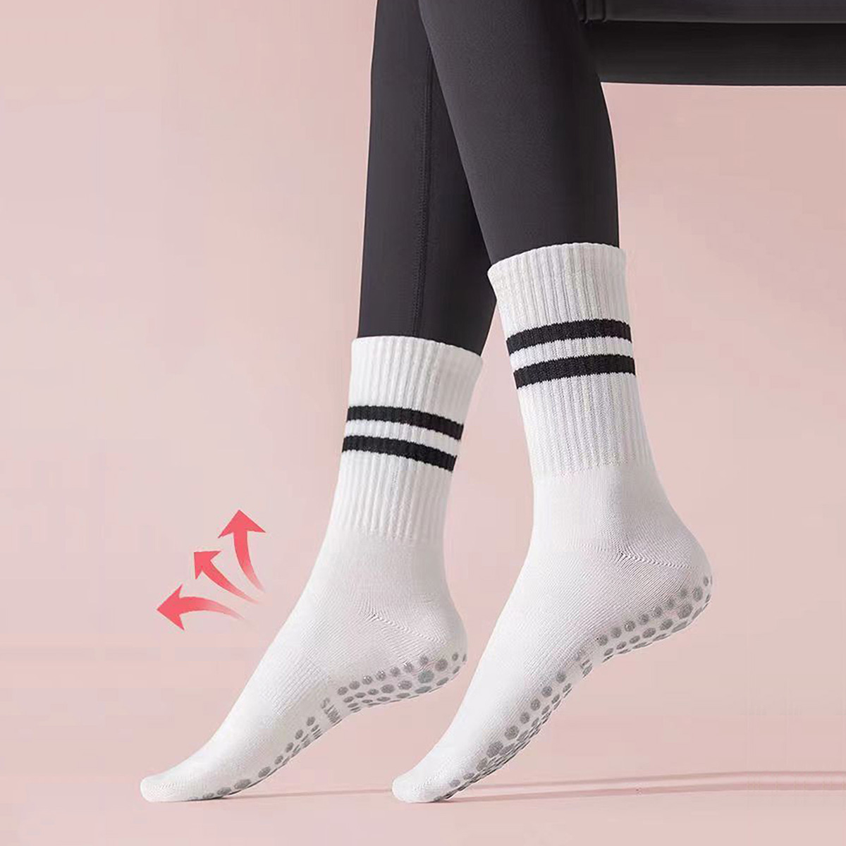 3 pares de meias longas de iog - Pilates Yoga Barre avaliação e preço