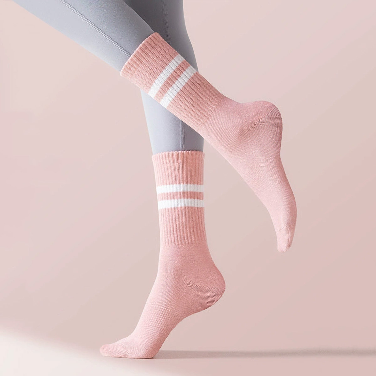 3 pares de meias longas de iog - Pilates Yoga Barre avaliação e preço