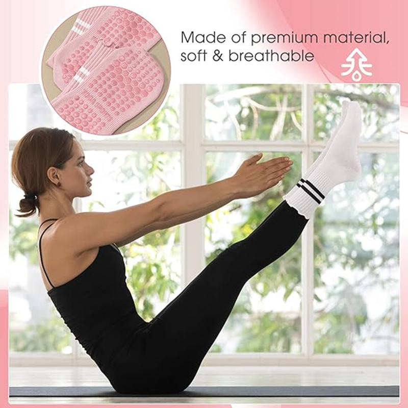 1 Par de Meias de Pilates com  - Pilates Yoga Barre avaliação e preço