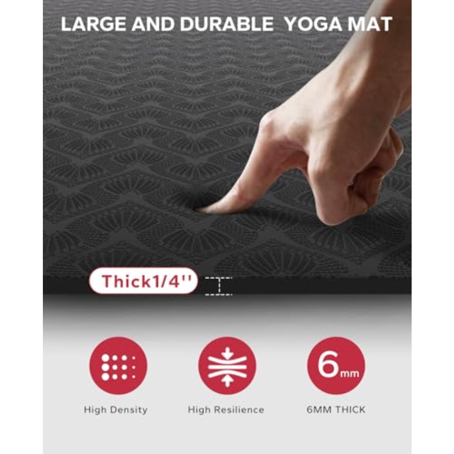 Tapete de Yoga Extra Grande pa - Pilates Yoga Mat Workout avaliação e preço